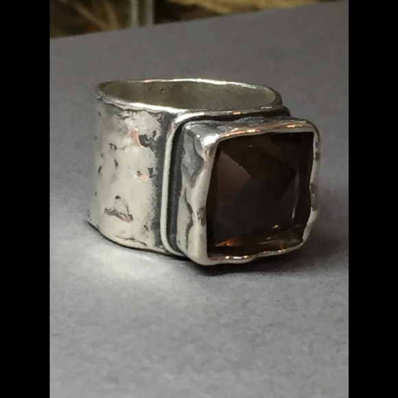 Silpada Smoky Quartz Topaz ring - Picture 3 of 8